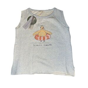 The Sunday Collective “Totally Tubular" sleeveless sweatshirt/top